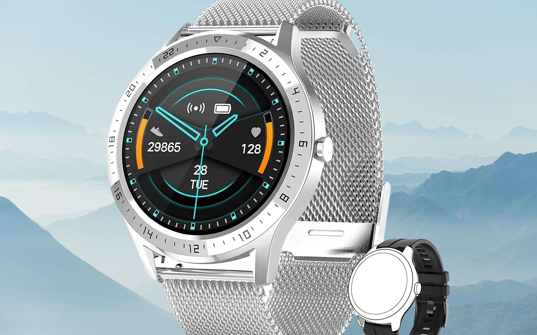 Elegante e lussuoso smartwatch a 44€: OFFERTACCIA Amazon