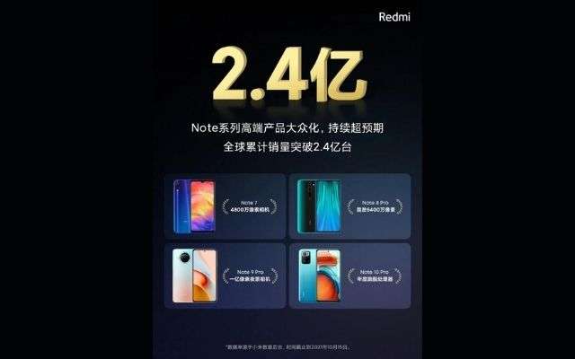 redmi note venduti