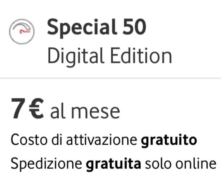 Vodafone Special50