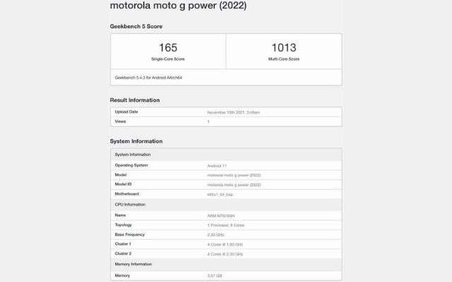 Motorola Moto G power