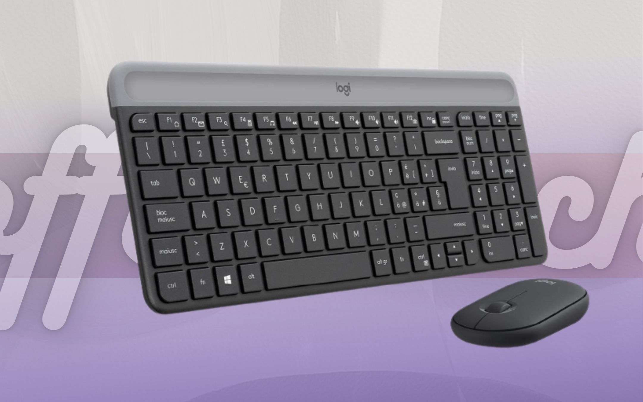 Logitech Mk470 ed elimini ogni cavo dalla scrivania