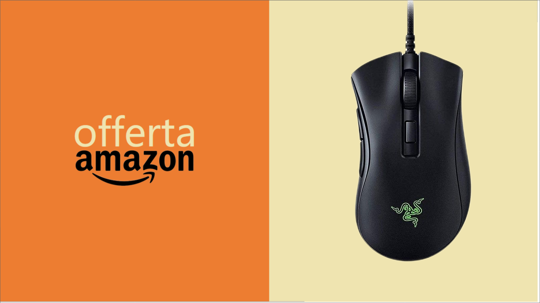 Mouse da gaming Razer DeathAdder V2 Mini: OFFERTONA (-25%)