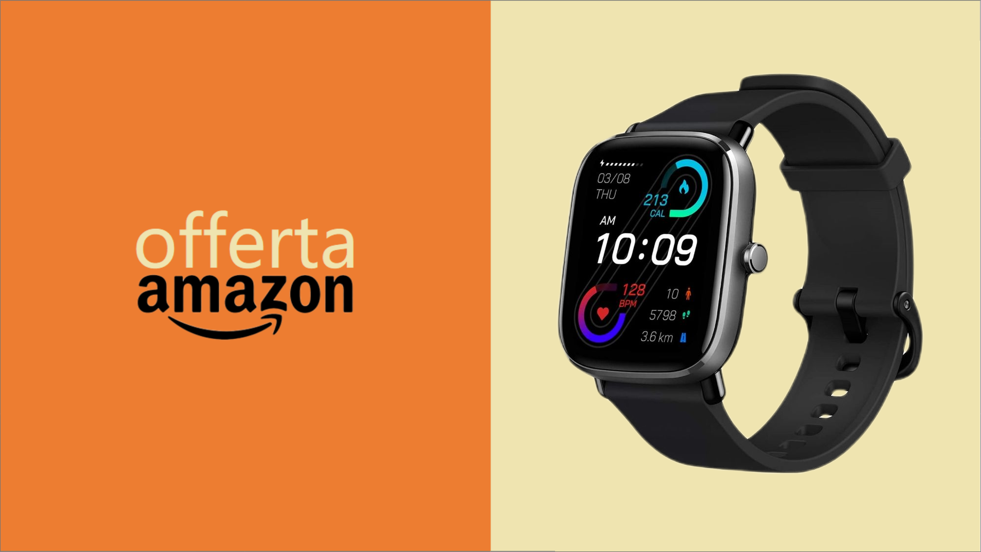 Amazfit GTS 2 Mini: OFFERTONA su Amazon (-20 euro)