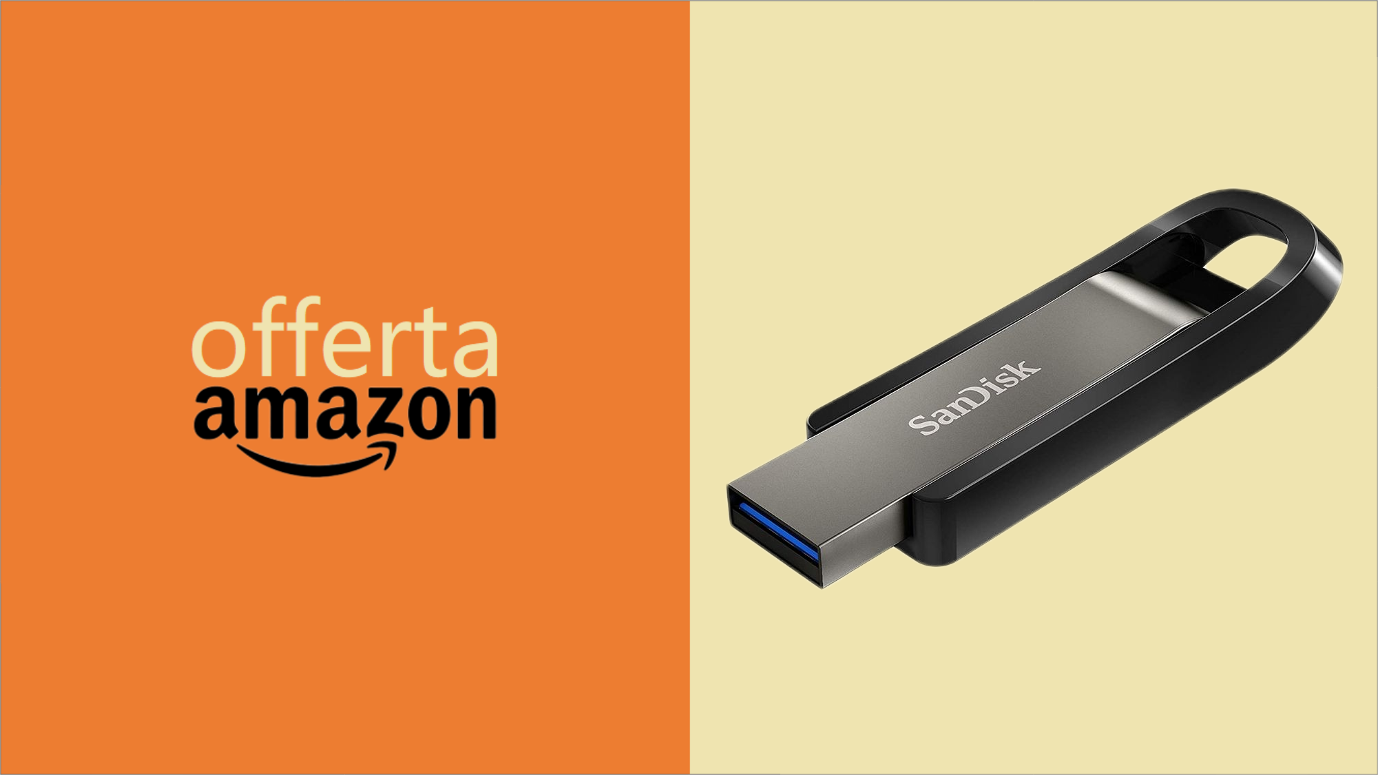 Chiavetta USB 3.2 SanDisk Extreme Go da 128 GB: OFFERTONA (-10€)