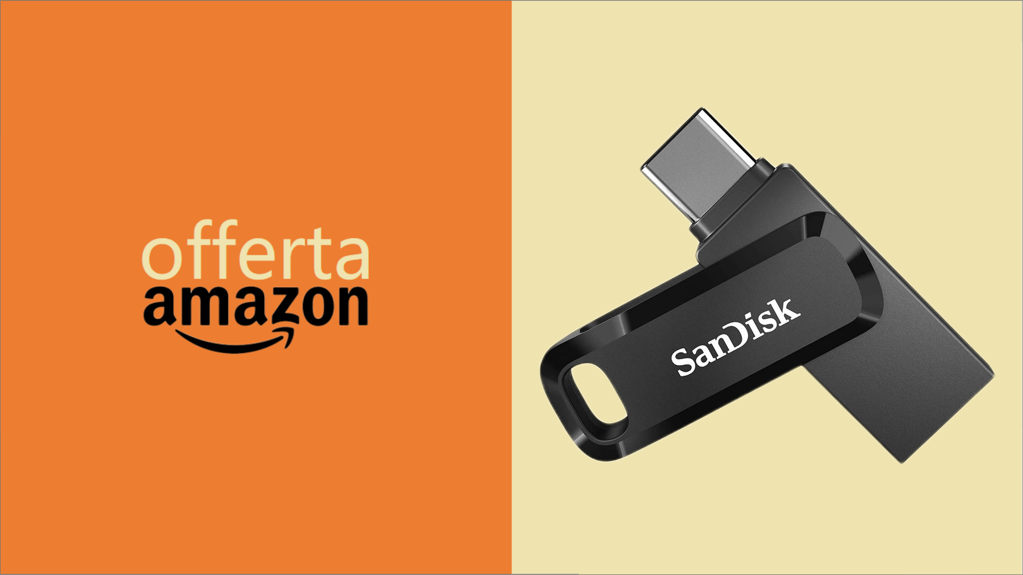 Chiavetta SanDisk a doppia uscita USB-A e USB-C: OFFERTONA (-49%)