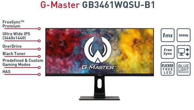 Monitor Gaming iiyama G-Master GB3461WQSU - 2