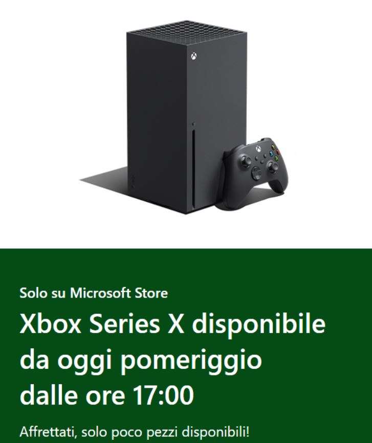 Xbox Series X disponibile