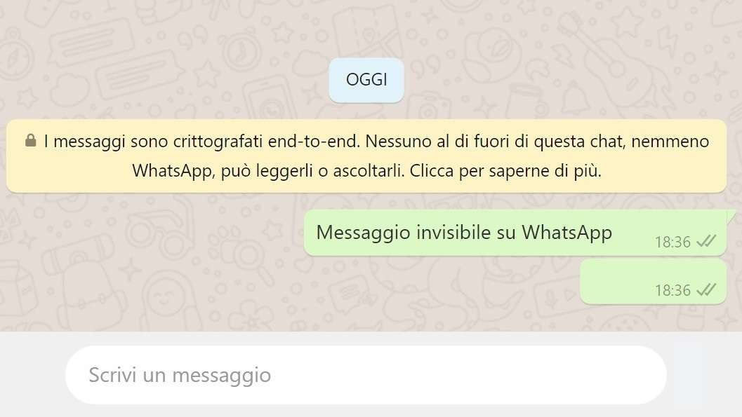 WhatsApp: trucco pazzesco per inviare messaggi invisibili