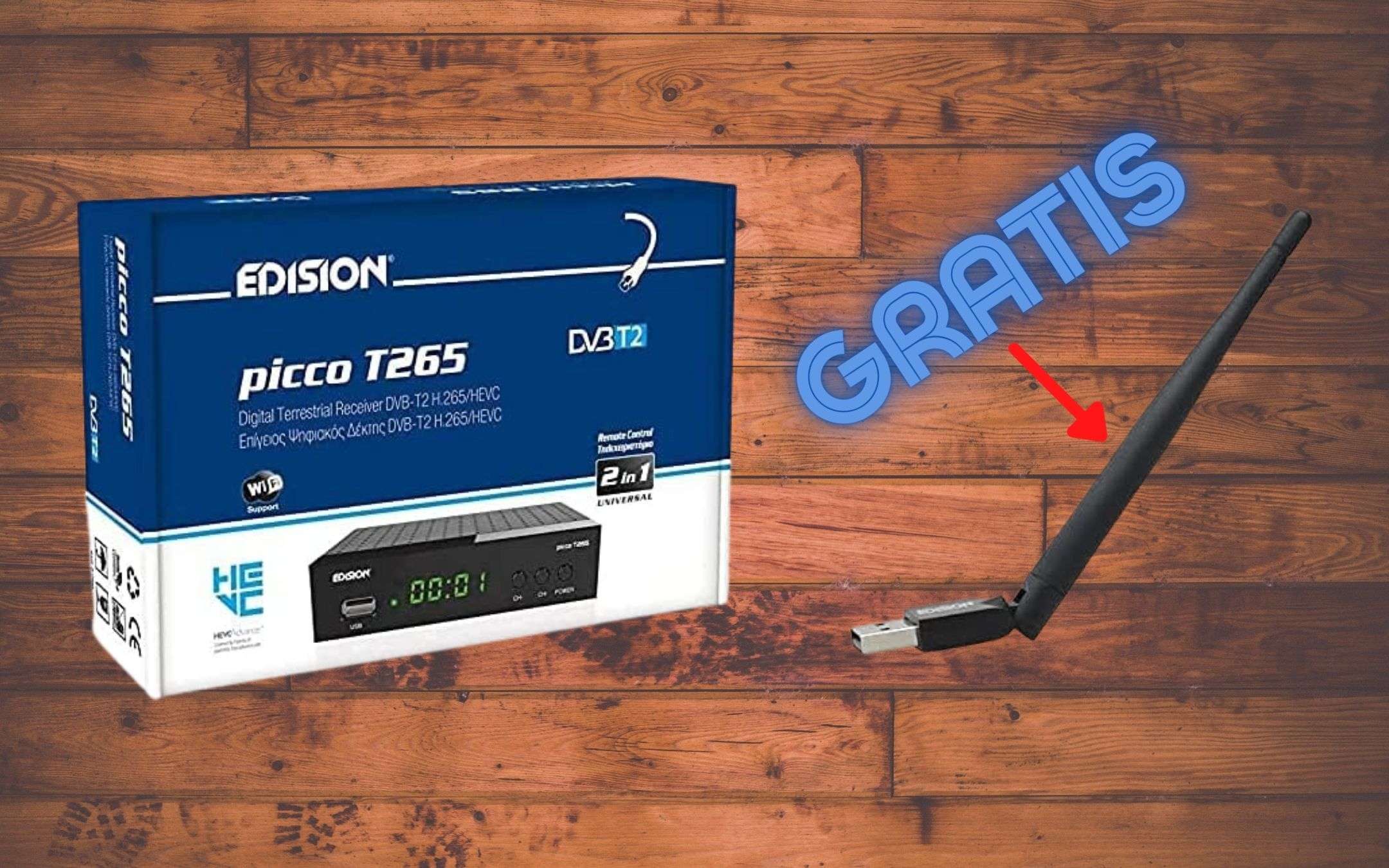 Nuovo digitale terrestre DVB T2: eccellente decoder con OMAGGIO a 37€