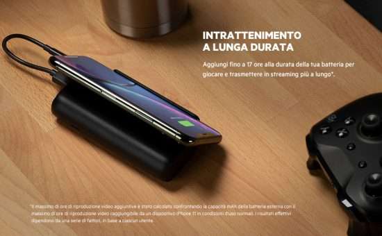 powerbank con stand