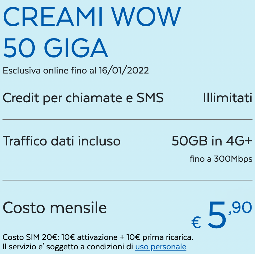 PROMO Creami WOW50