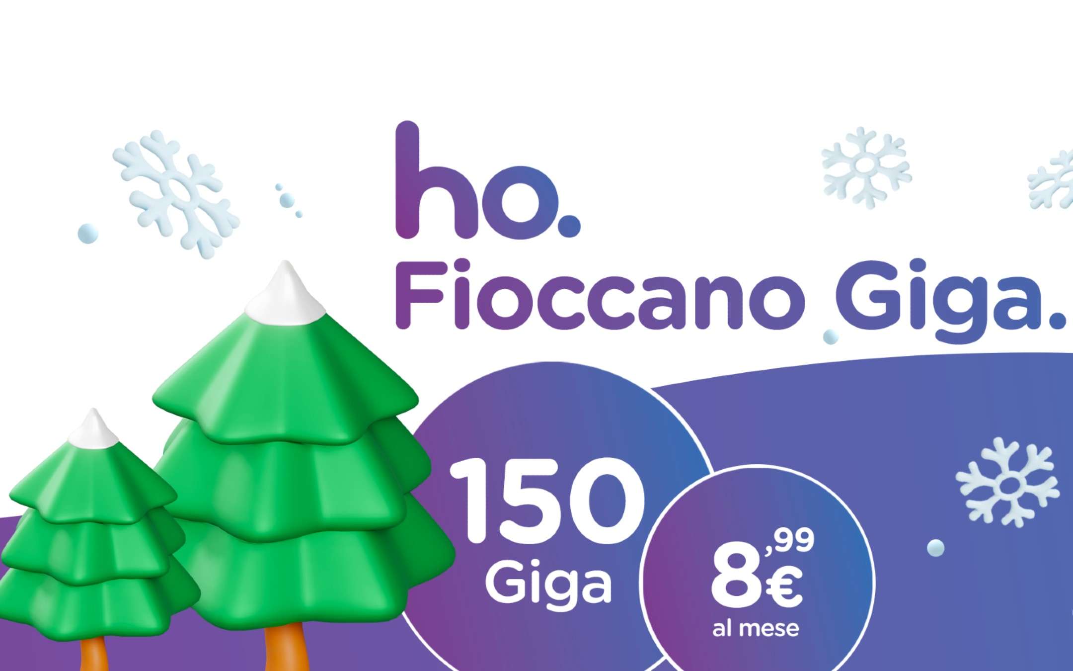 Ho Fioccano i Giga, PROMO BOMBA con 150GB a 8,99€