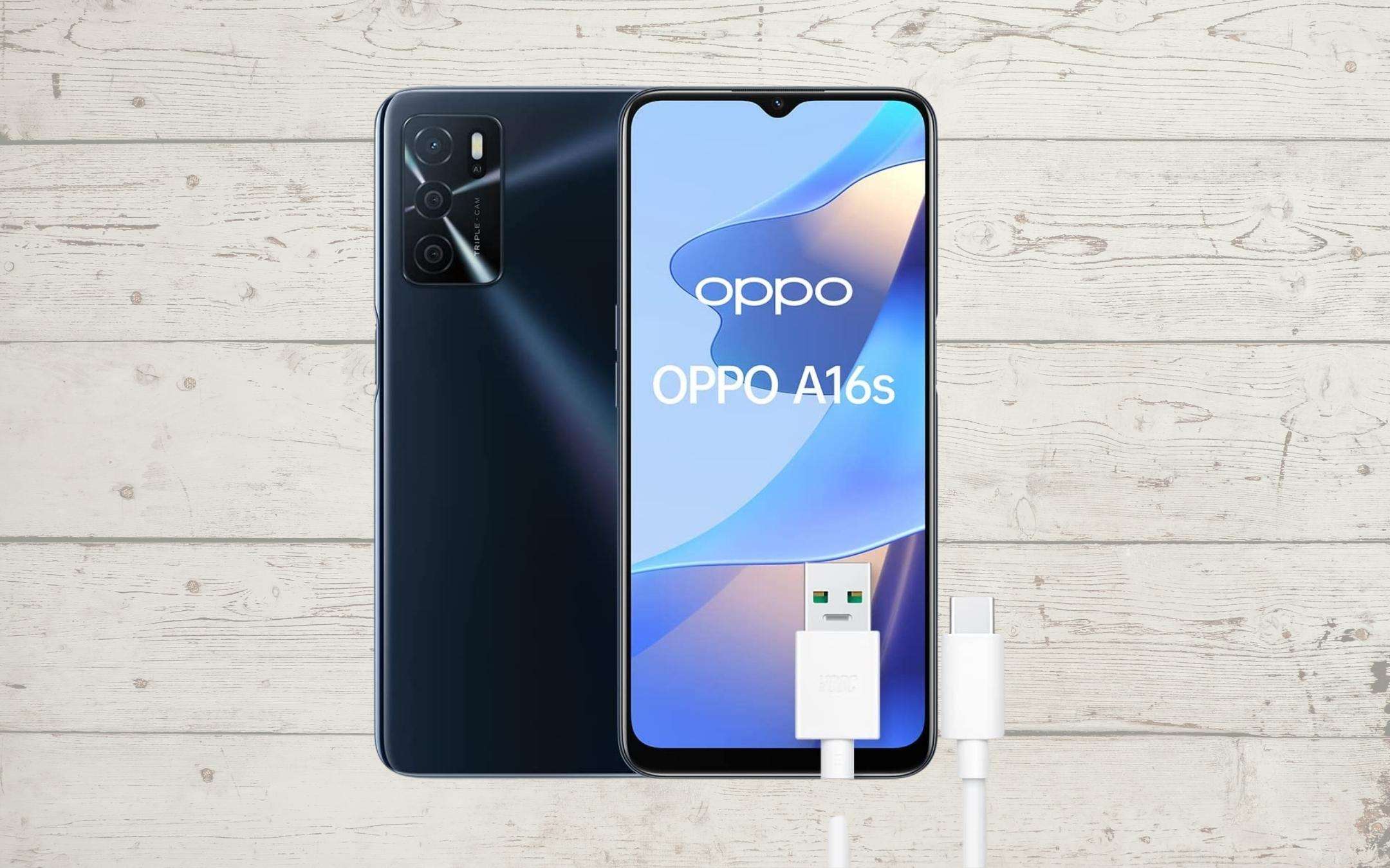 Oppo A16s è in FORTE SCONTO: mai stato così economico