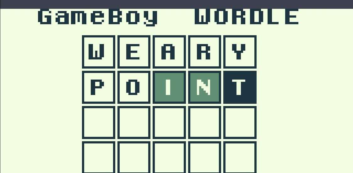 Game Boy Wordle