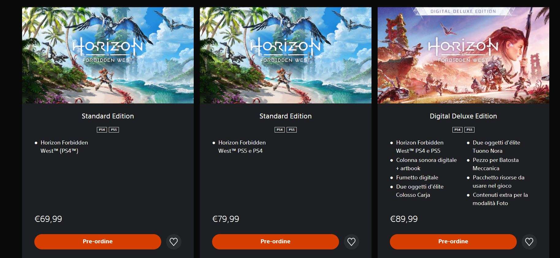 Horizon Forbidden West sconto PS5