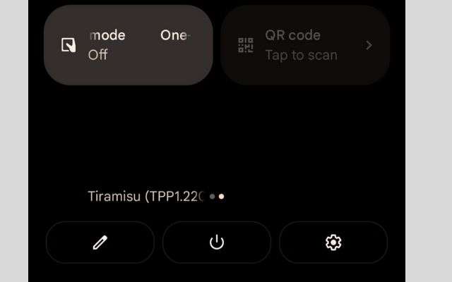 android 13 dp 1 qr code modalità una mano toggle rapidi novità