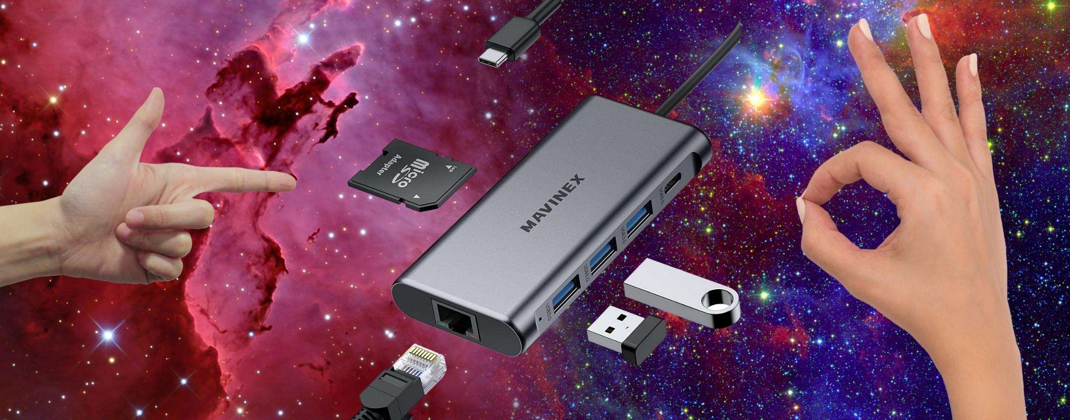 Connetti 9 dispositivi con un solo HUB USB C, unico nel suo genere