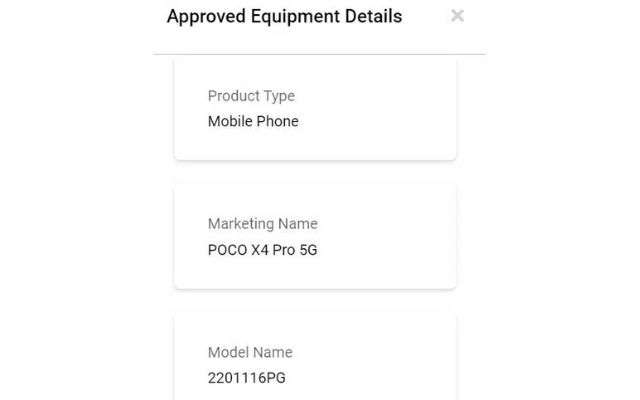 poco x4 pro 5g specifiche leak