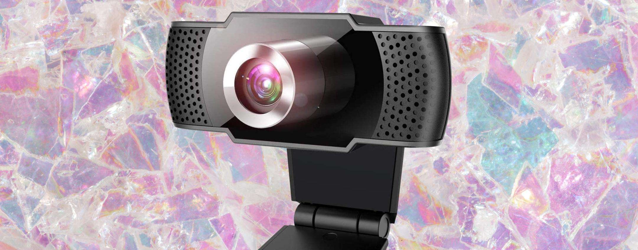 Webcam Full HD con microfono e cancellazione del rumore, 18€ un REGALO