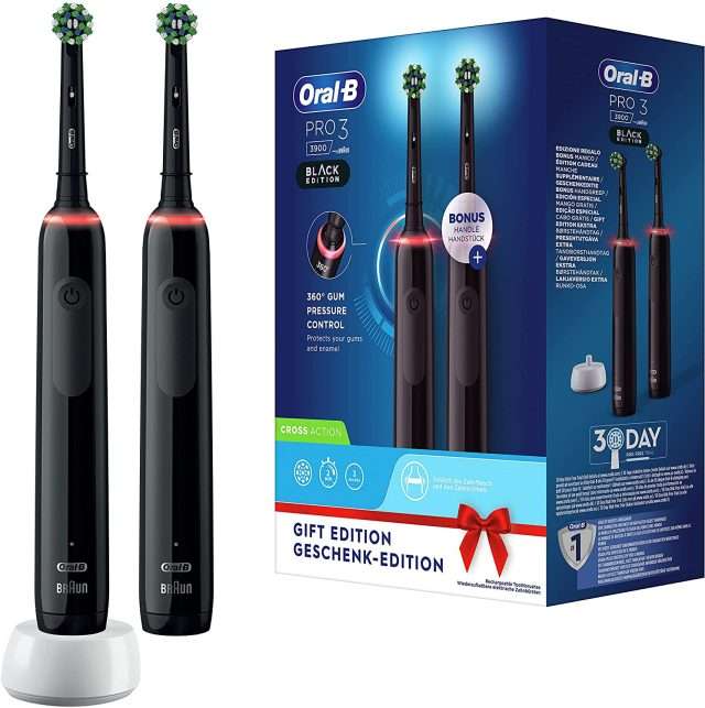 Oral-B Pro 3: 2 spazzolini elettrici PREMIUM a prezzo di metà (-54%)