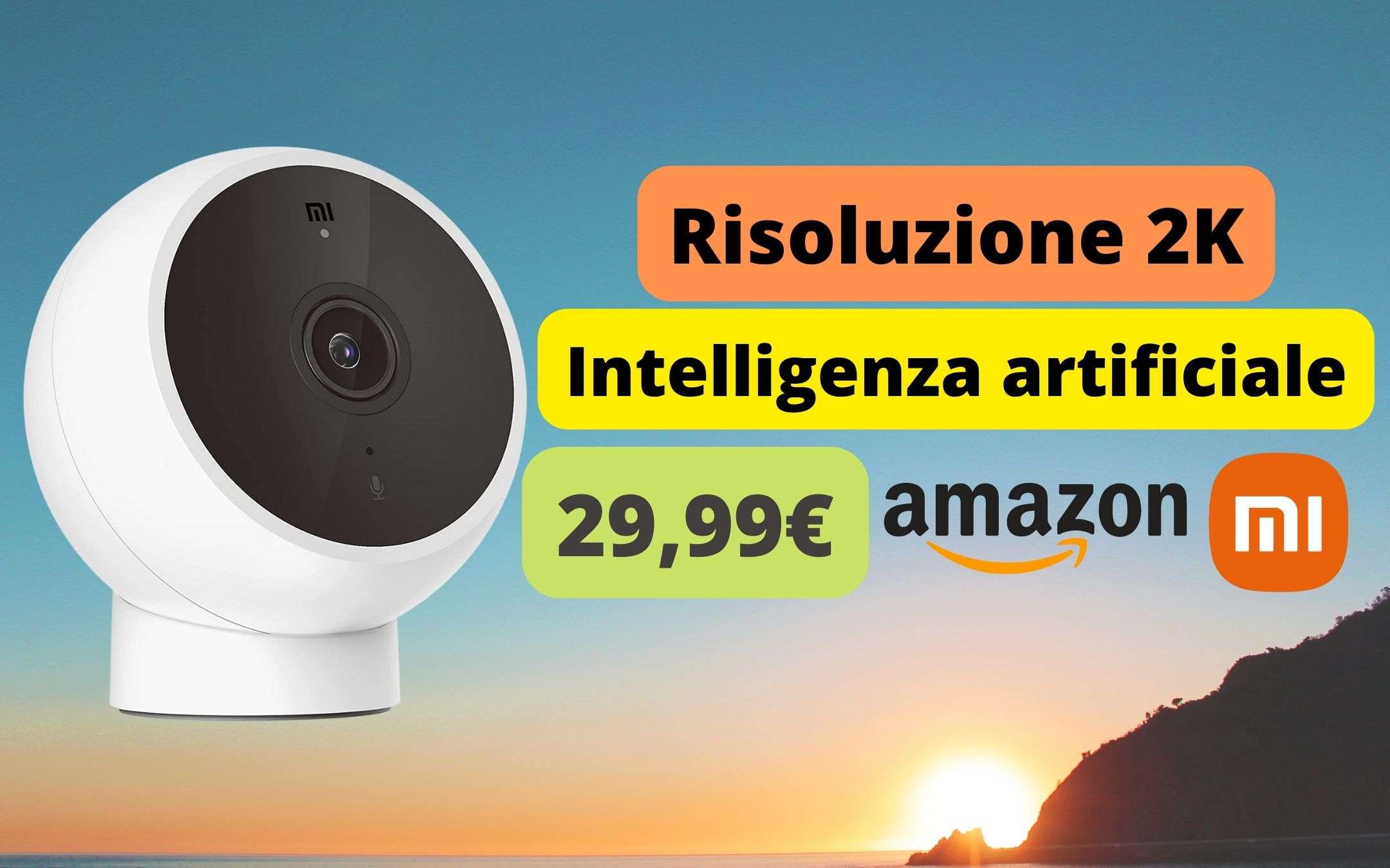 Xiaomi: camera di sicurezza 2K con intelligenza artificiale a 29€