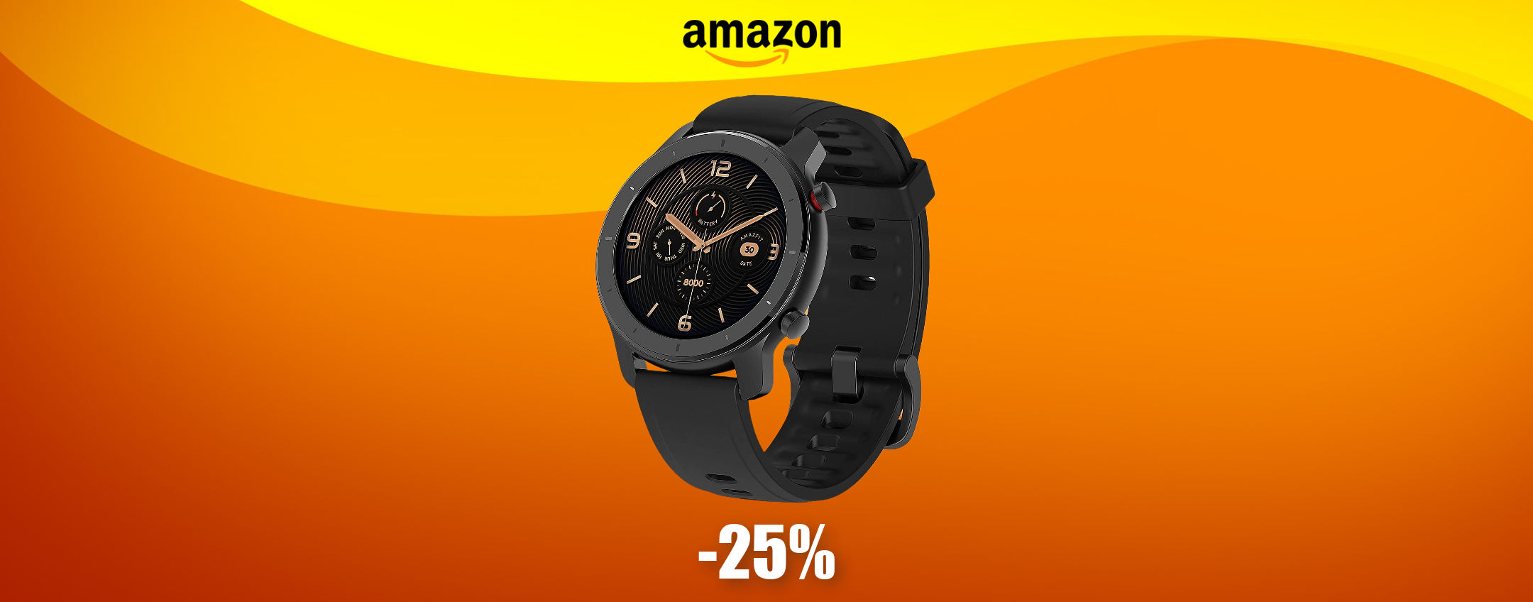 Amazfit GTR: lo smartwatch con GPS perfetto per gli sportivi (59€)