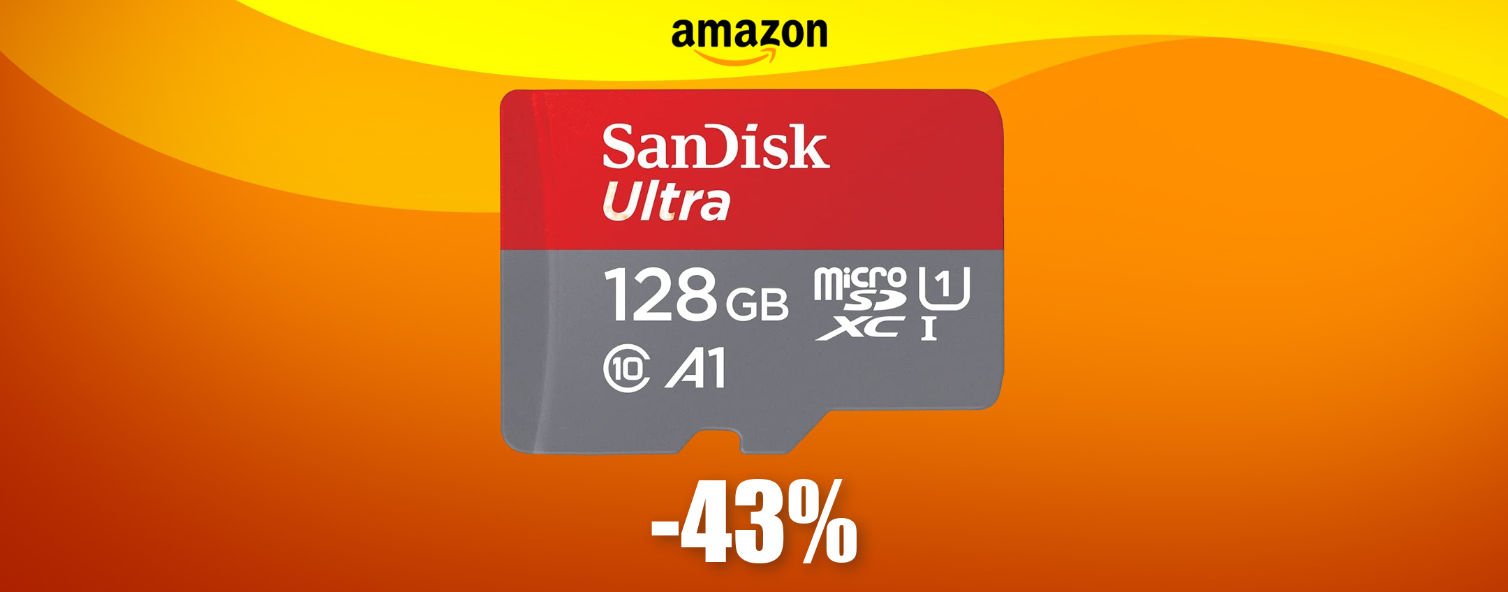 MicroSD SanDisk 128GB, è un autentico FULMINE: il prezzo crolla a 17€