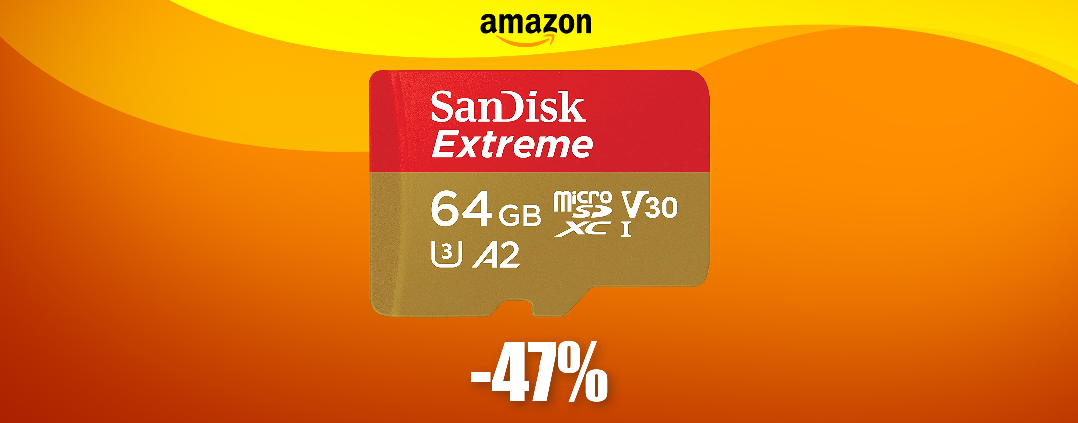 MicroSD SanDisk 64GB IMPERDIBILE a quasi metà prezzo: bastano 17€