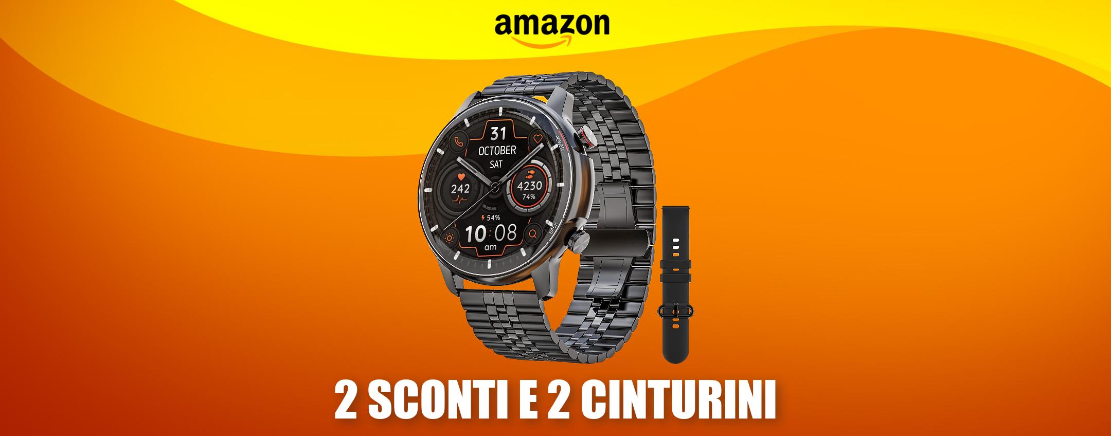 Smartwatch di LUSSO a 56€? Puoi averlo grazie a un doppio sconto