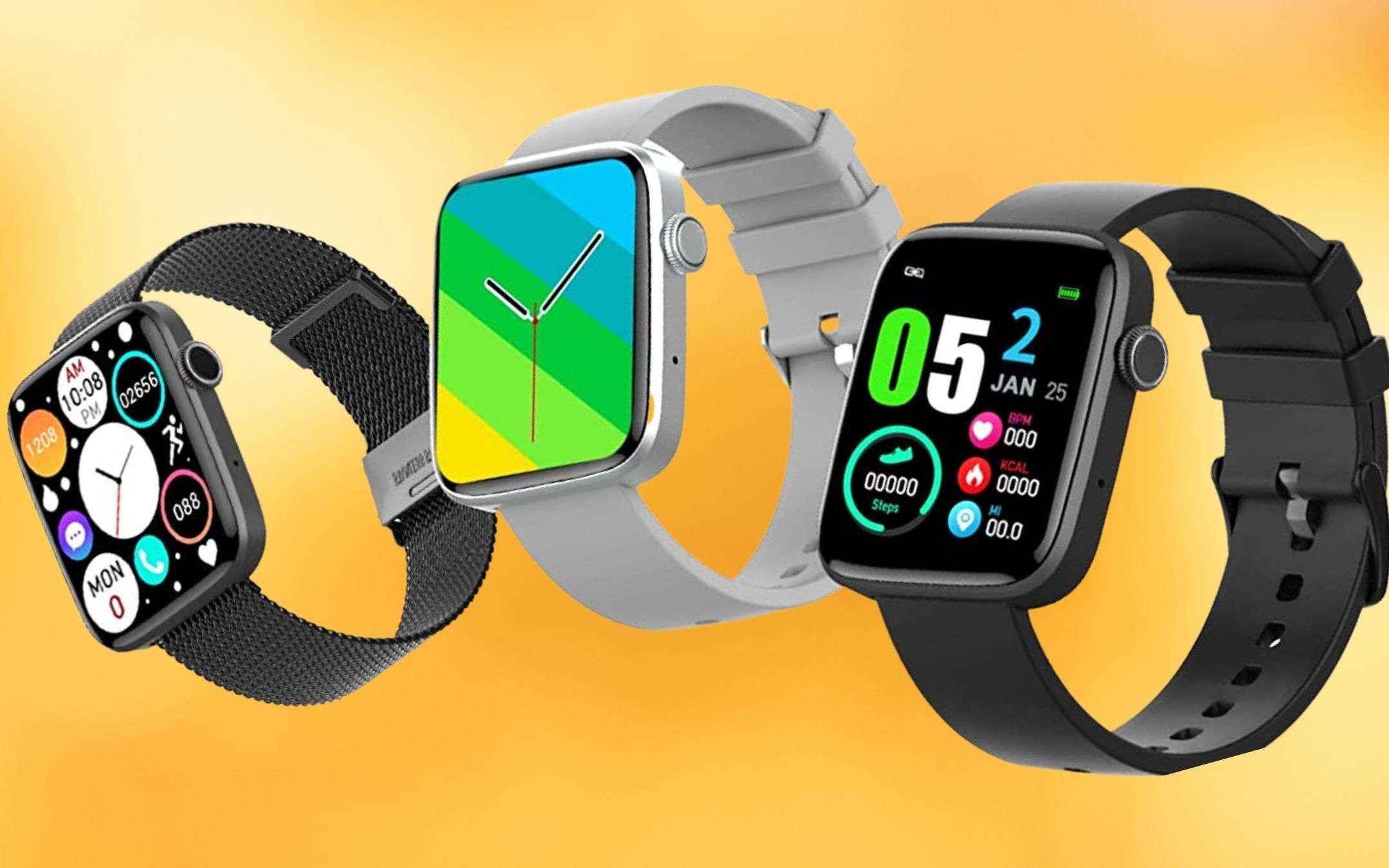 Smartwatch con ottimo display, chiamate e 2 cinturini a 29€: FOLLIA