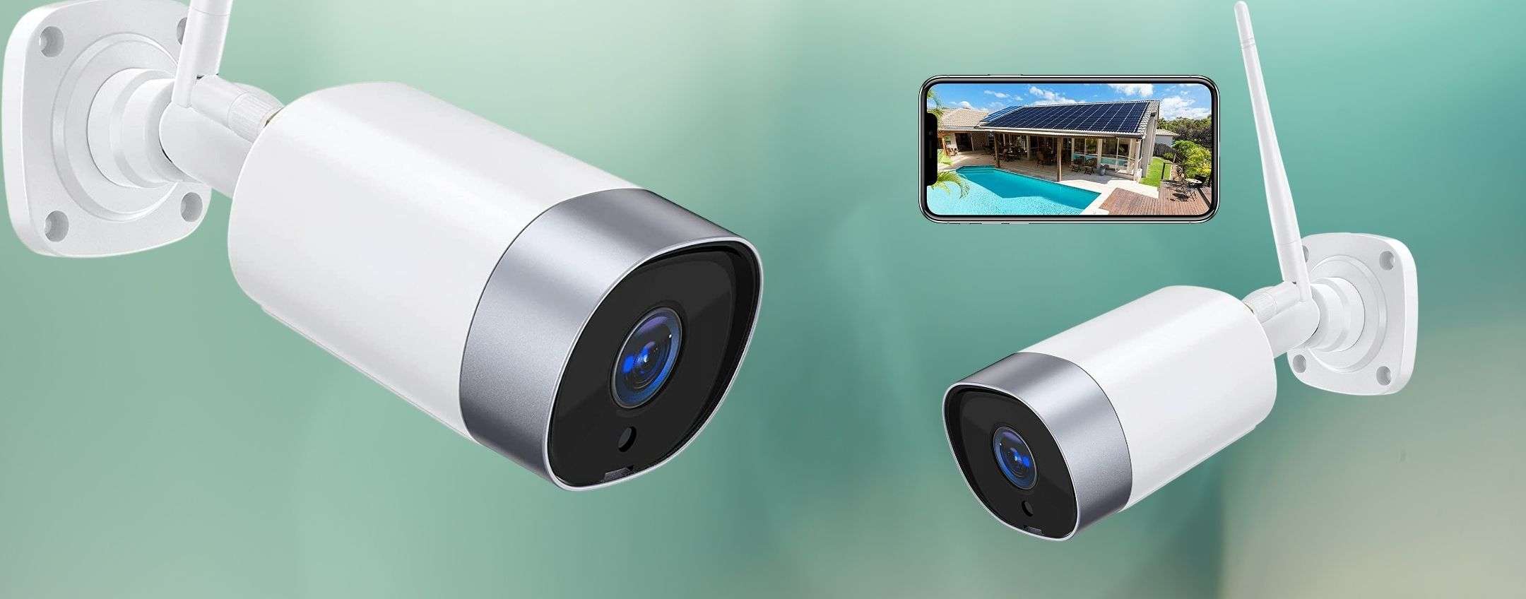 Telecamera WiFi esterno: economica, la casa è in sicurezza con 31€