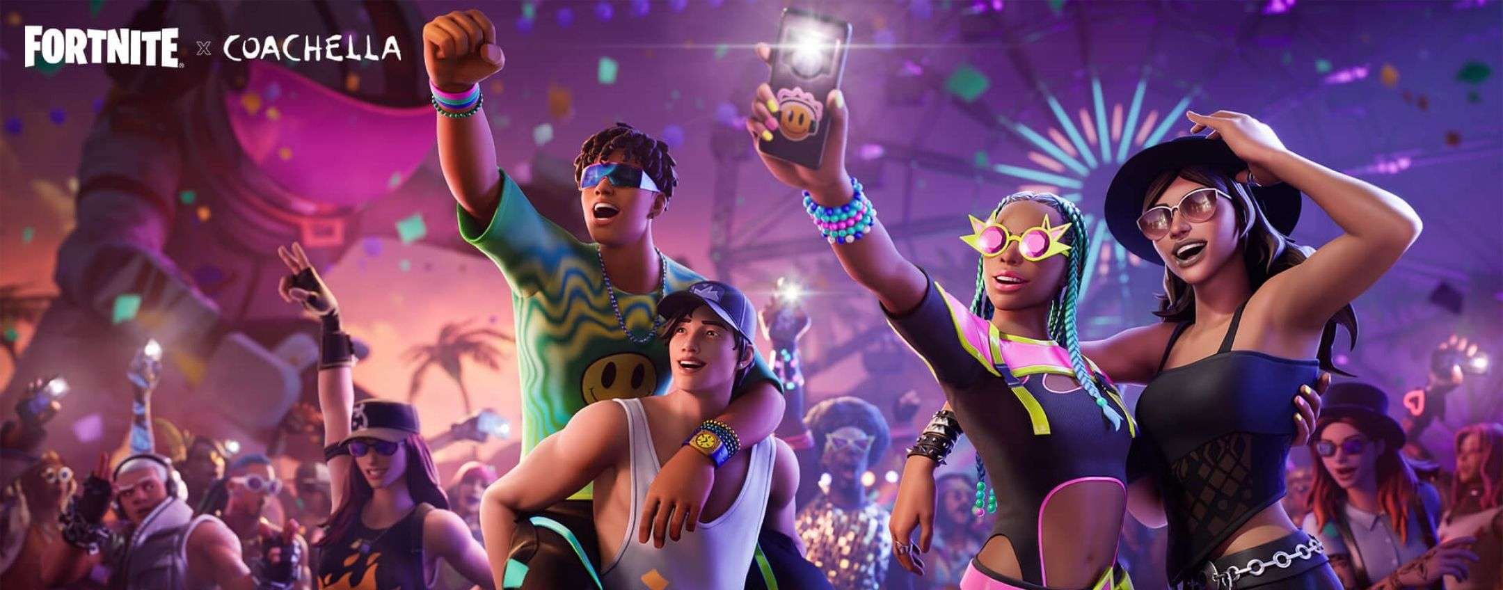 Fortnite, ecco skin e oggetti per il festival di Coachella 2022