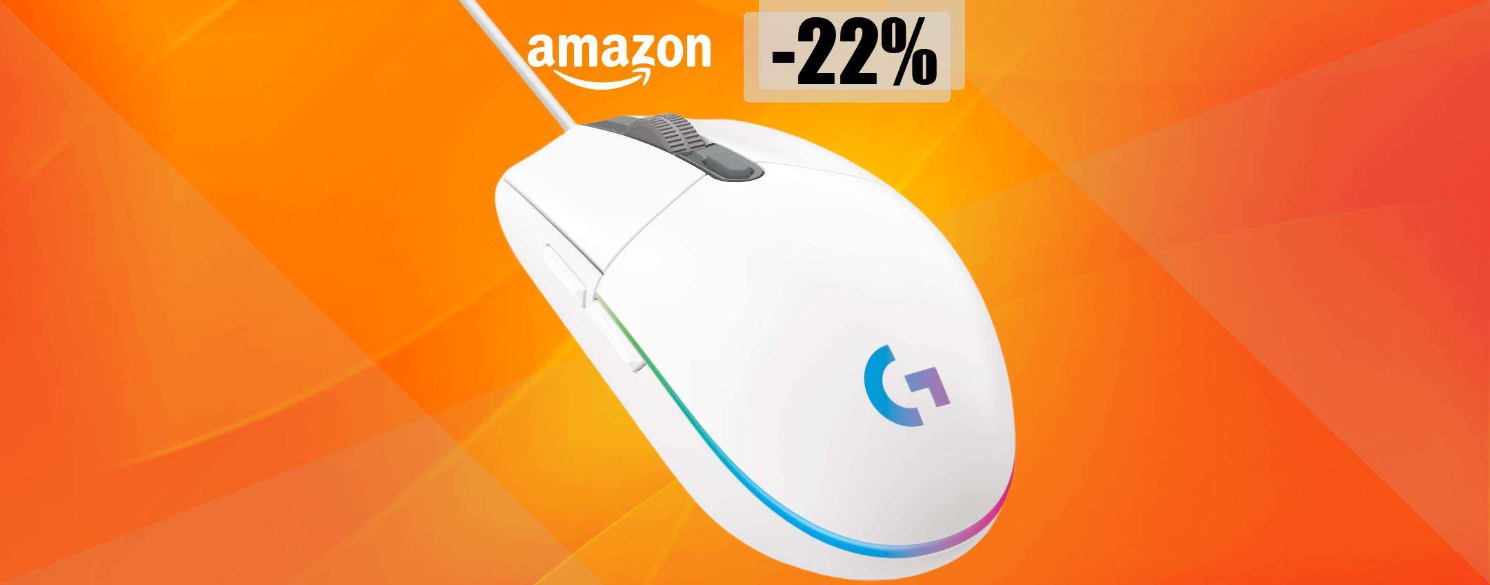 Mouse GAMING con illuminazione RGB e pulsanti programmabili (-9€)