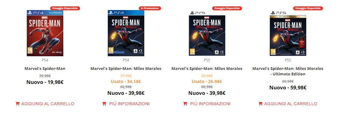 Offerta Spider-Man