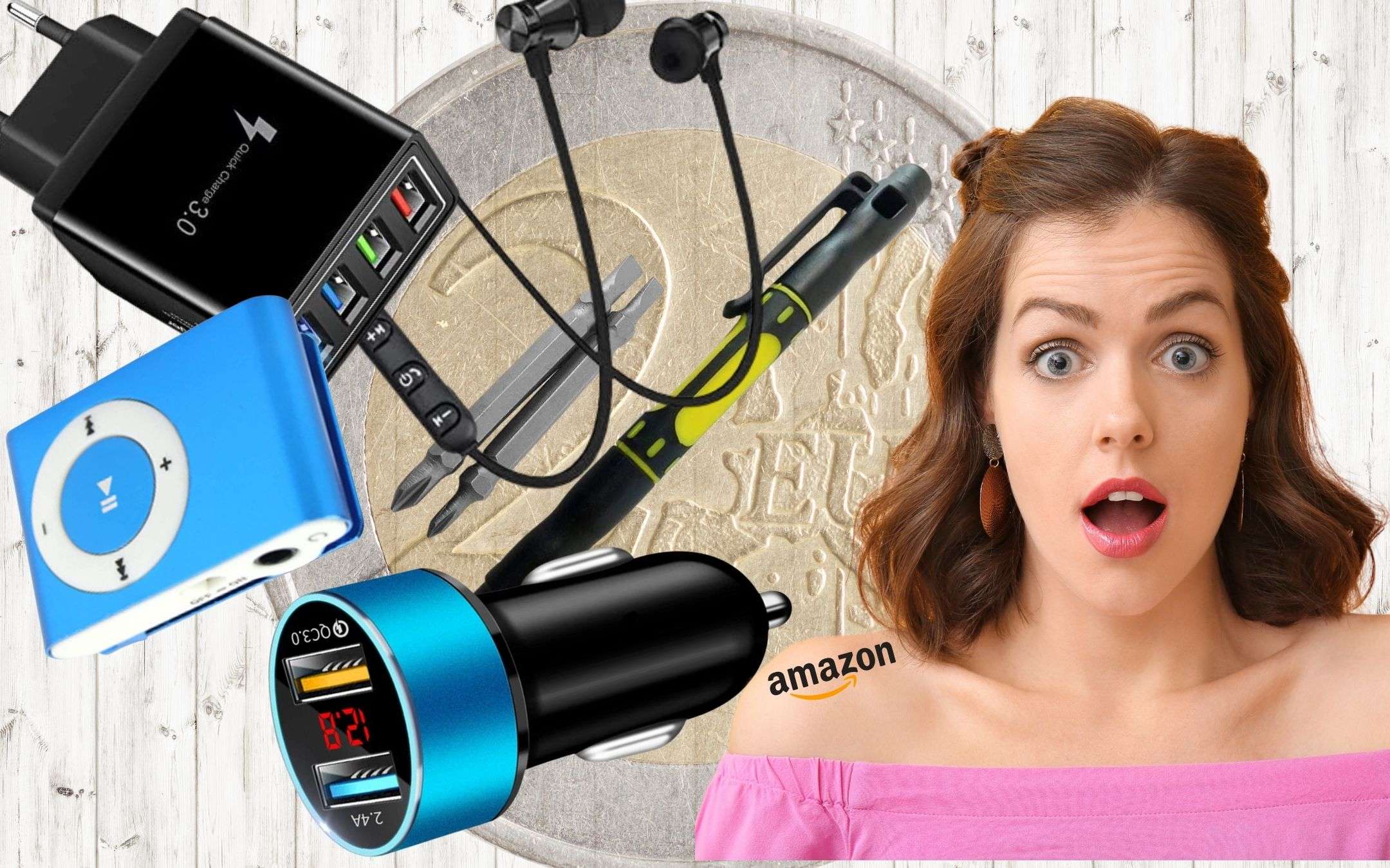 Amazon, shopping quasi GRATIS: 5 gadget a meno di 2€, spediti gratis