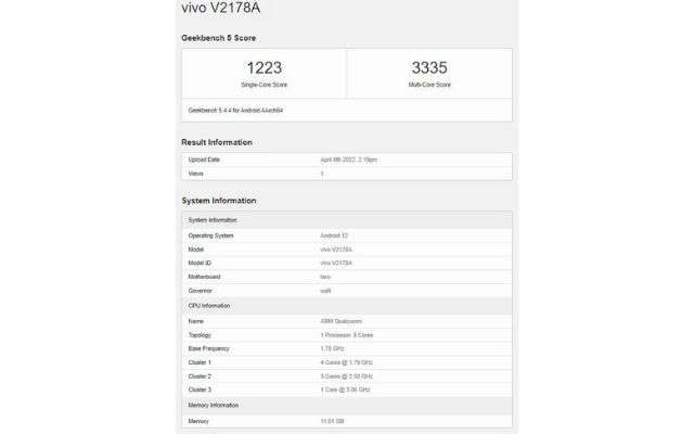 vivo x fold geekbench leak