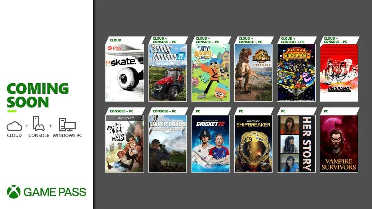 Xbox Game Pass nuovi giochi Maggio 2022