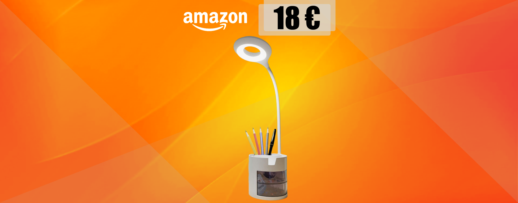 Lampada LED bellissima, pieghevole e ricaricabile: tua a soli 18€