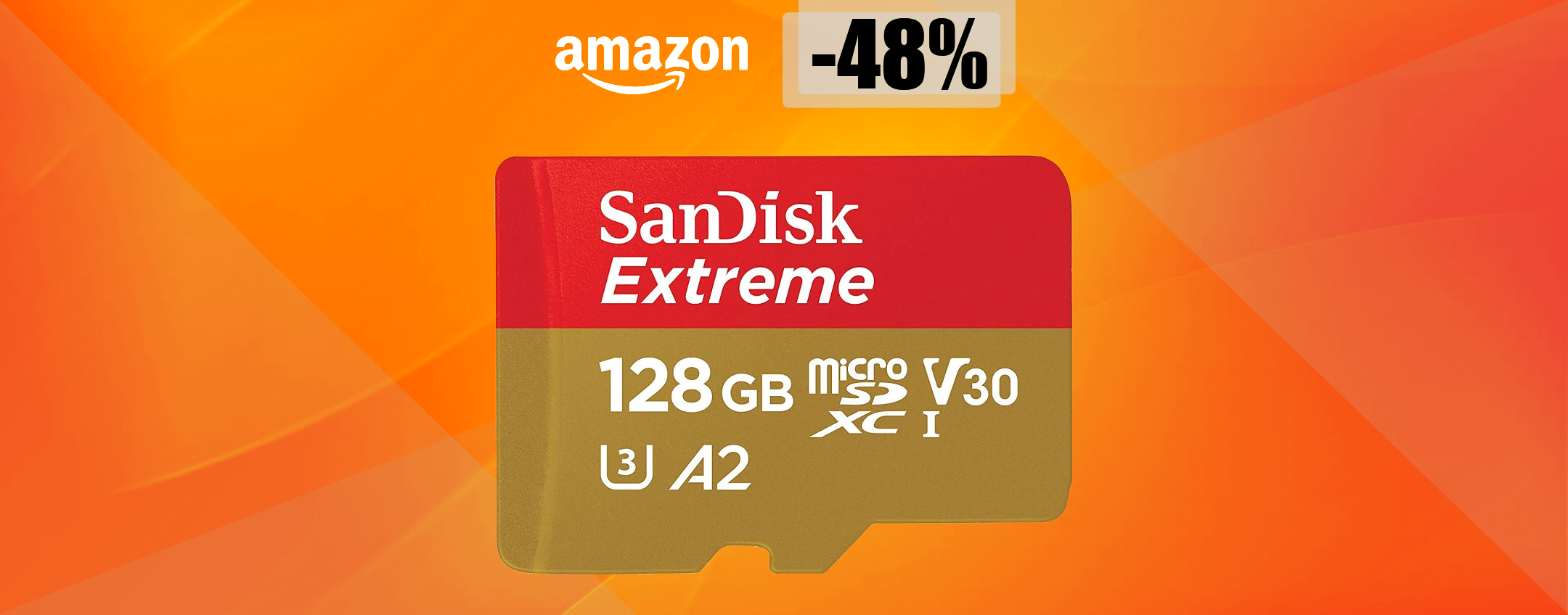 MicroSD SanDisk 128GB a quasi METÀ PREZZO su Amazon: solo 34€