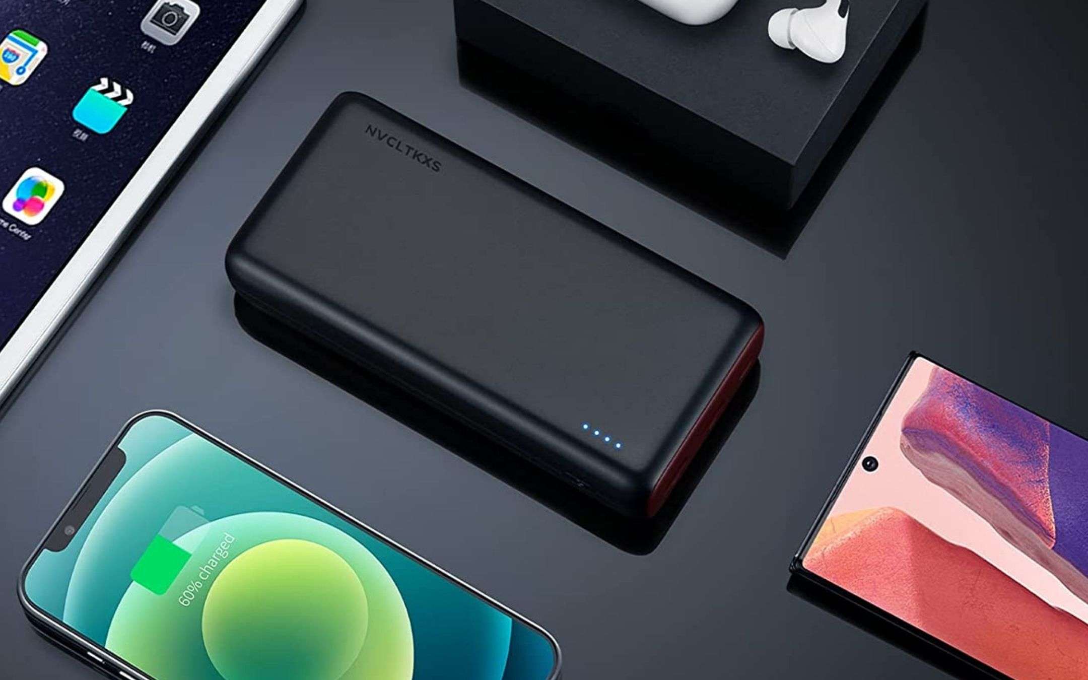 Powerbank 20000 mAh a 15€: 3 ingressi e ricarica RAPIDISSIMA (-50%)