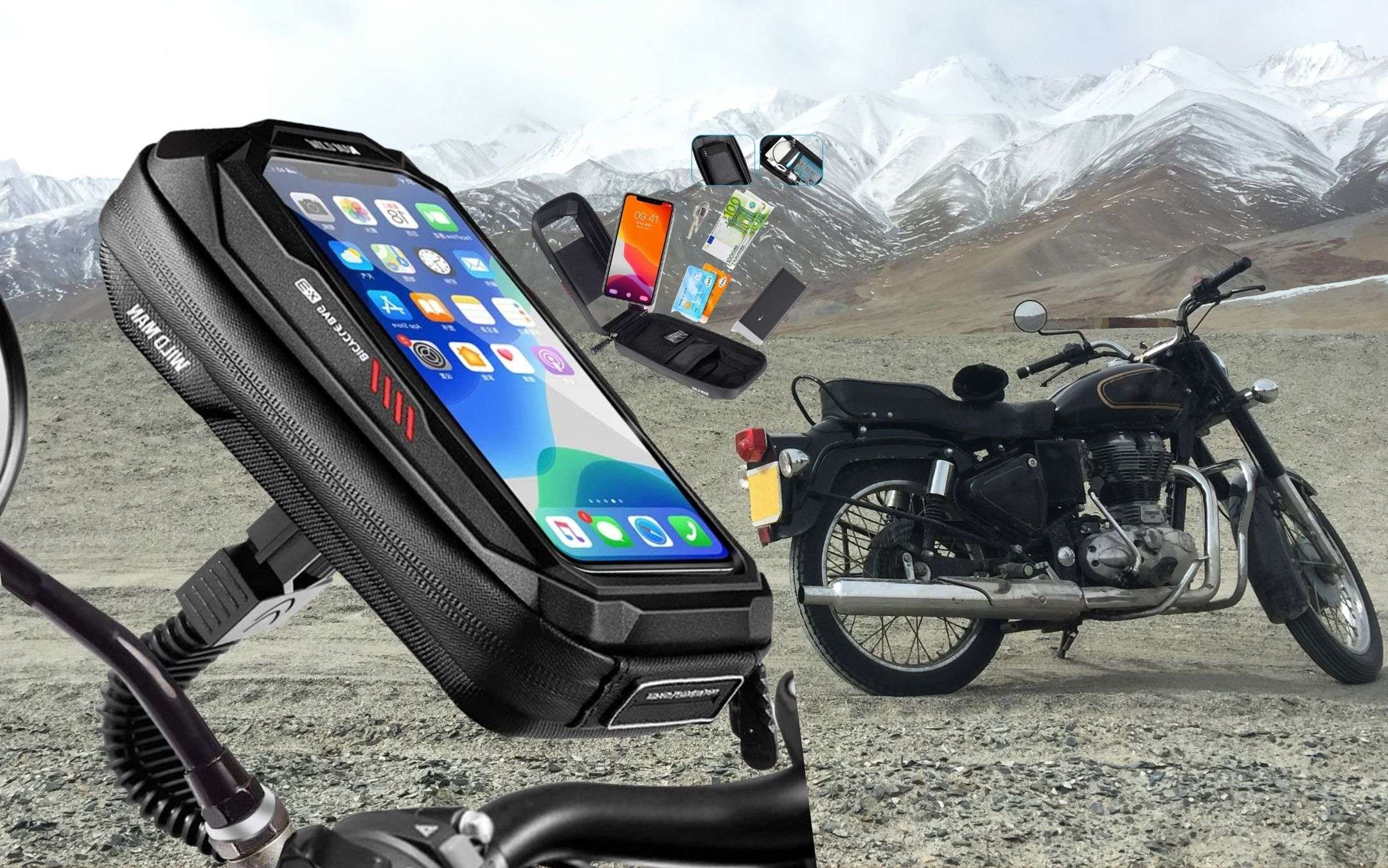 Questo supporto smartphone per moto è UNICO: sicuro e pratico (17€)