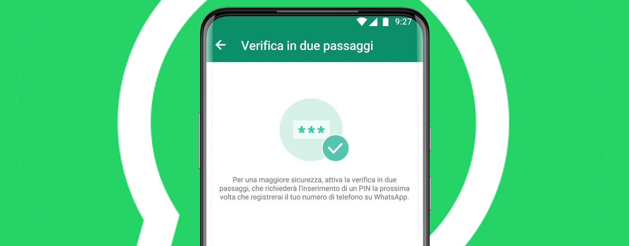 WhatsApp: come attivare la verifica in 2 passaggi