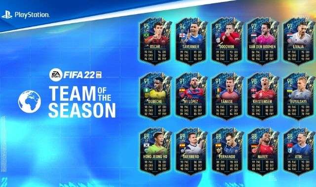 FIFA 22 TOTS ROW