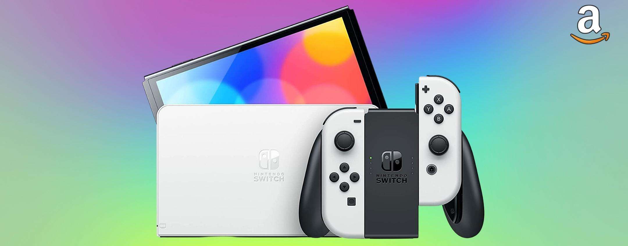 Nintendo Switch OLED: questa estate ti scateni, in offerta ORA