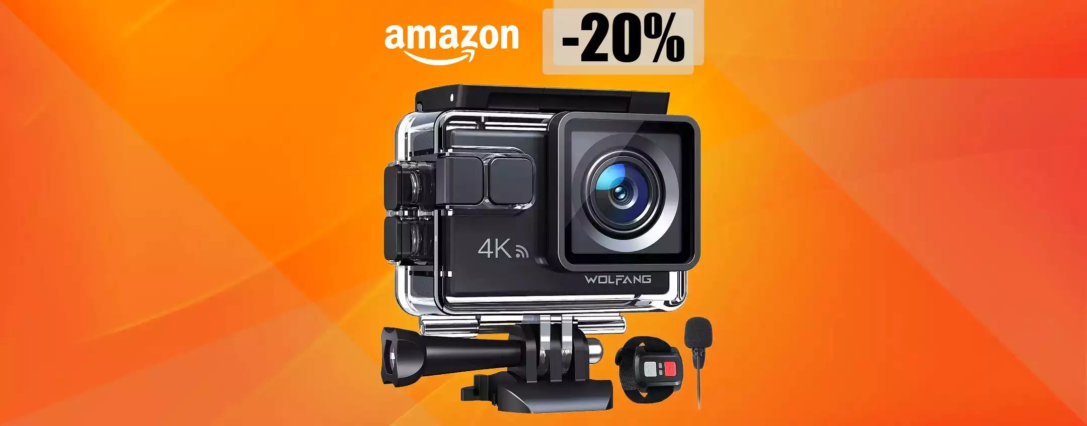 Action cam 4K, foto e video alla MASSIMA DEFINIZIONE: bastano 55€