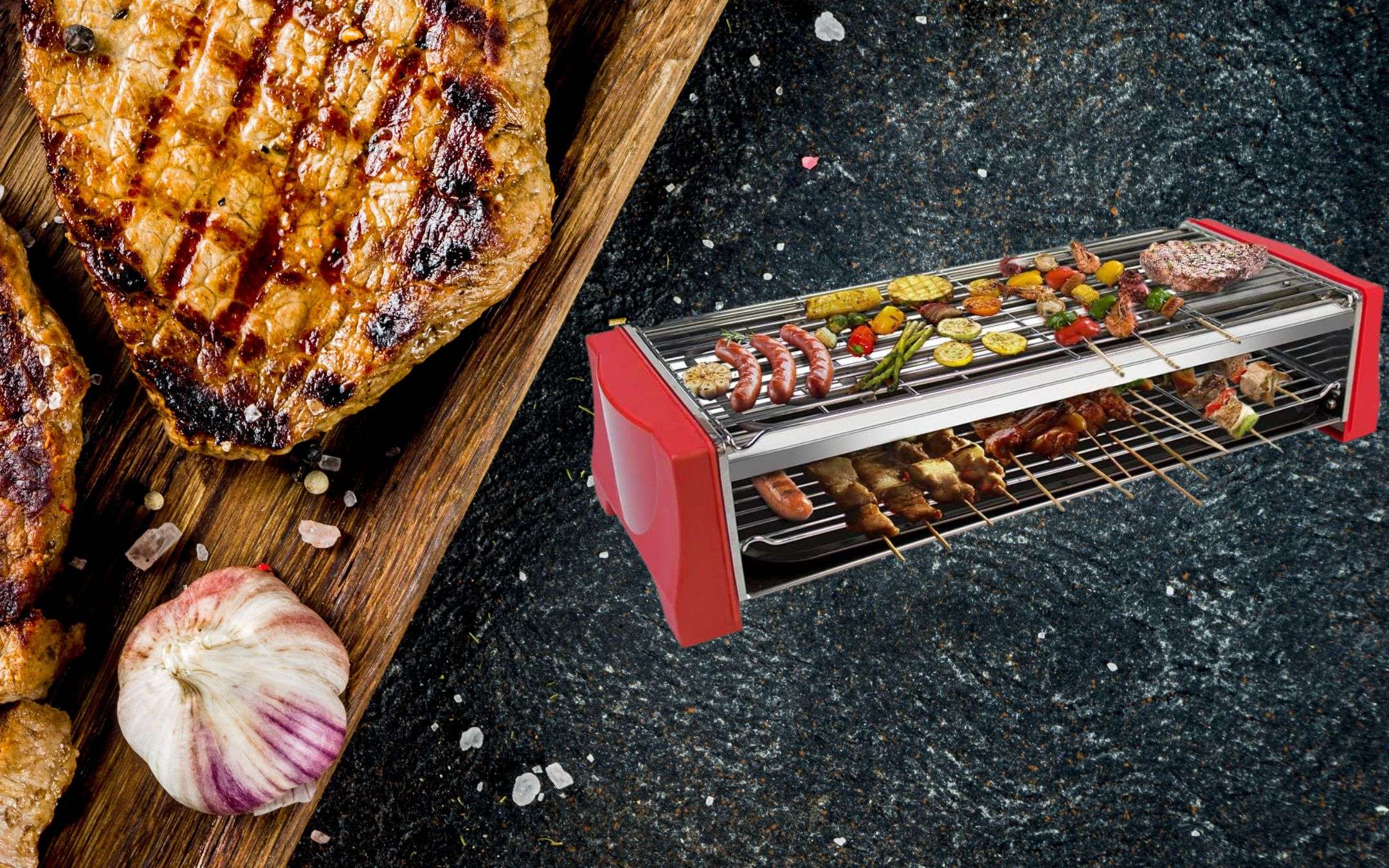 Fornelli spenti, cottura RAPIDA: barbecue elettrico a 39€ (-43%)