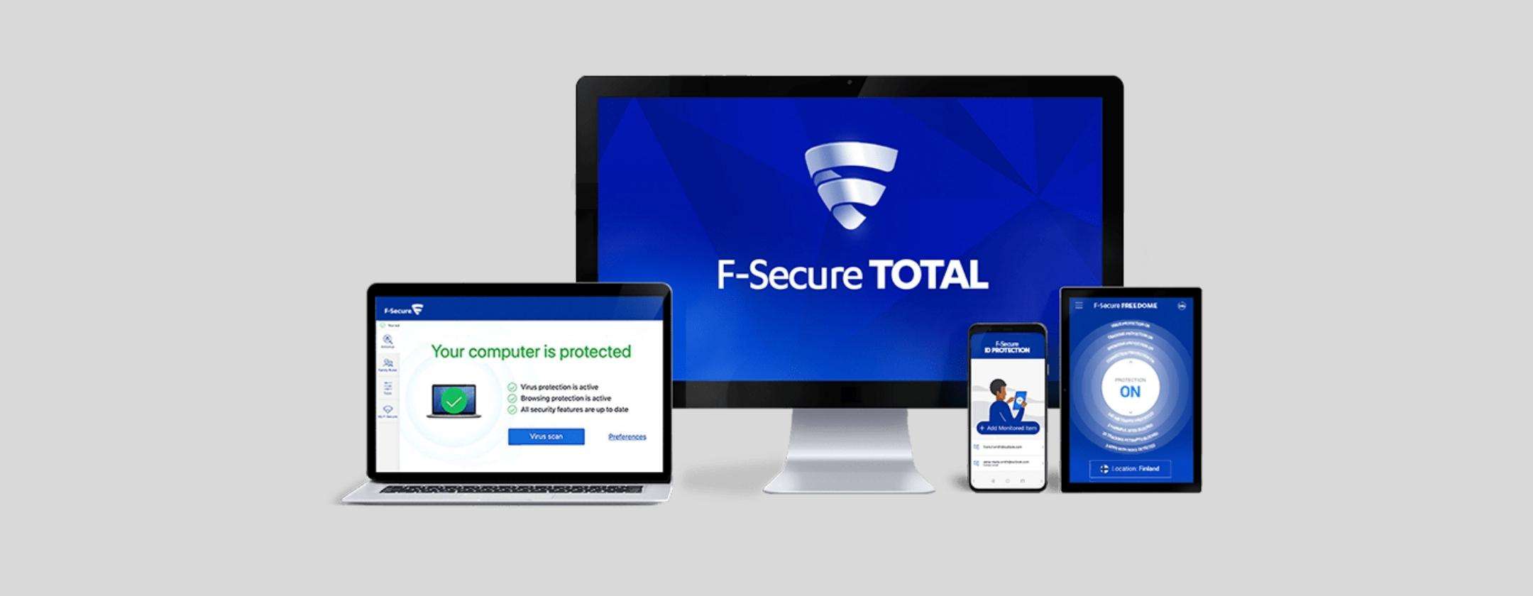 F-Secure TOTAL: protezione finlandese da virus, hacking e tracciamenti