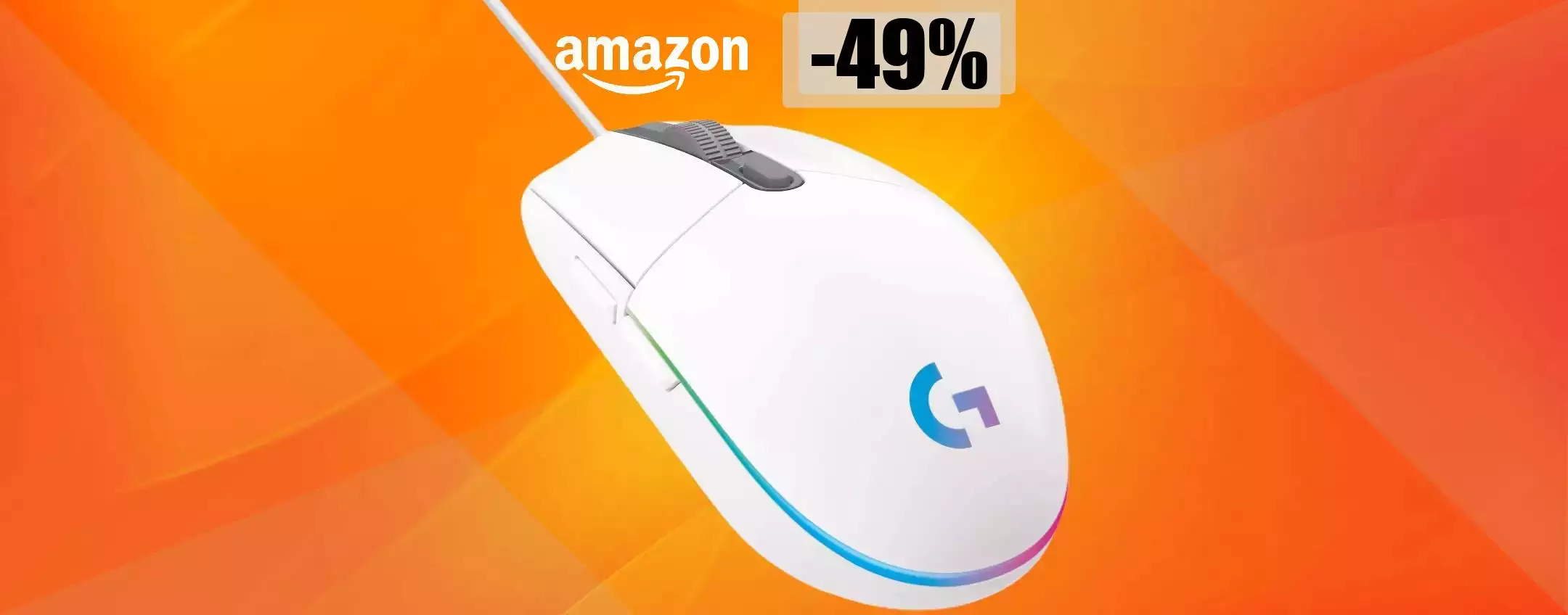 Mouse Logitech da gaming, a quasi metà prezzo è un BEST BUY: solo 20€