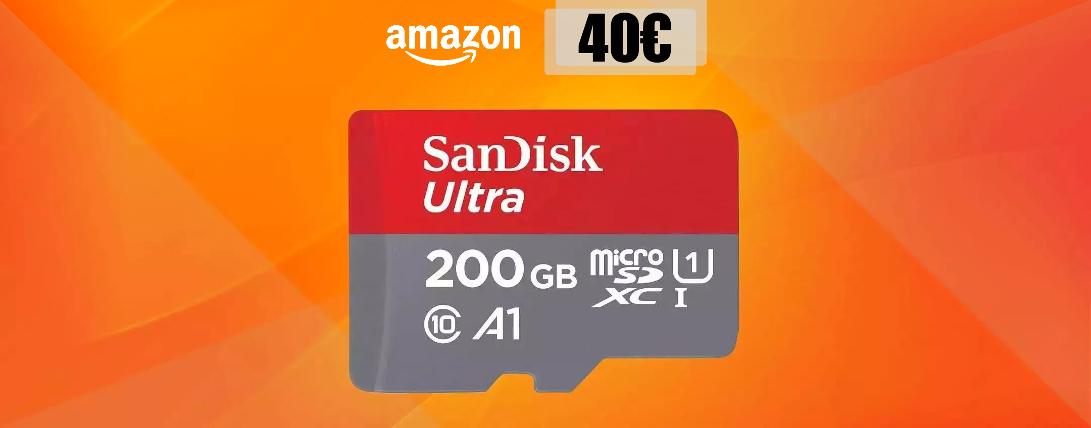 MicroSD 200GB, memorizzi di tutto alla velocità della luce: solo 40€