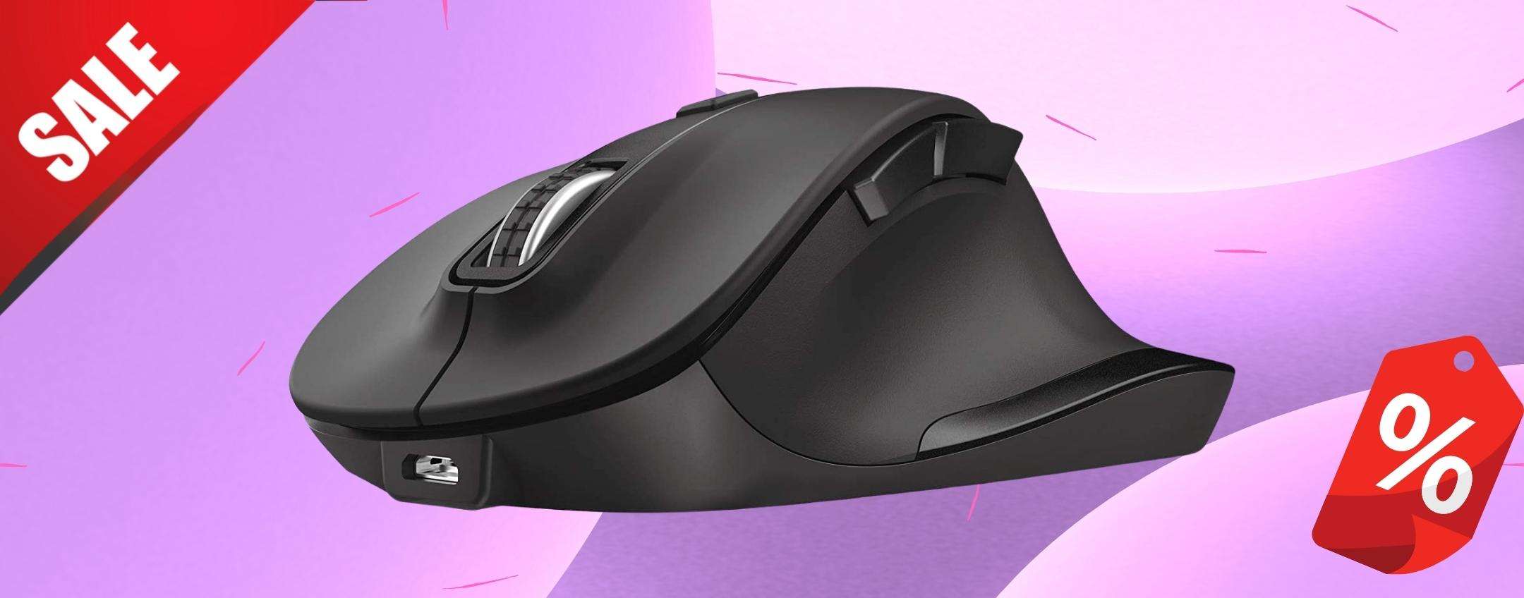 Mouse wireless, RICARICABILE, ergonomico: con Trust hai il TOP (-32%)